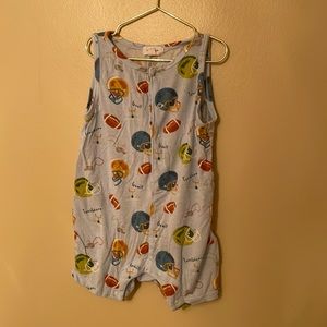 Angel Dear Football Shortie Romper 6-12 m
